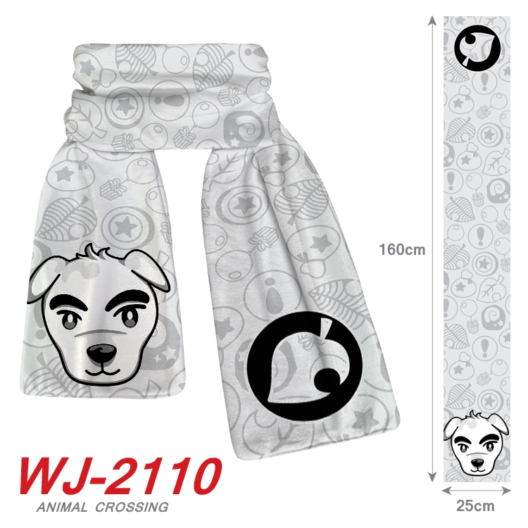 Animal Crossing Anime plush impression scarf  WJ-2110