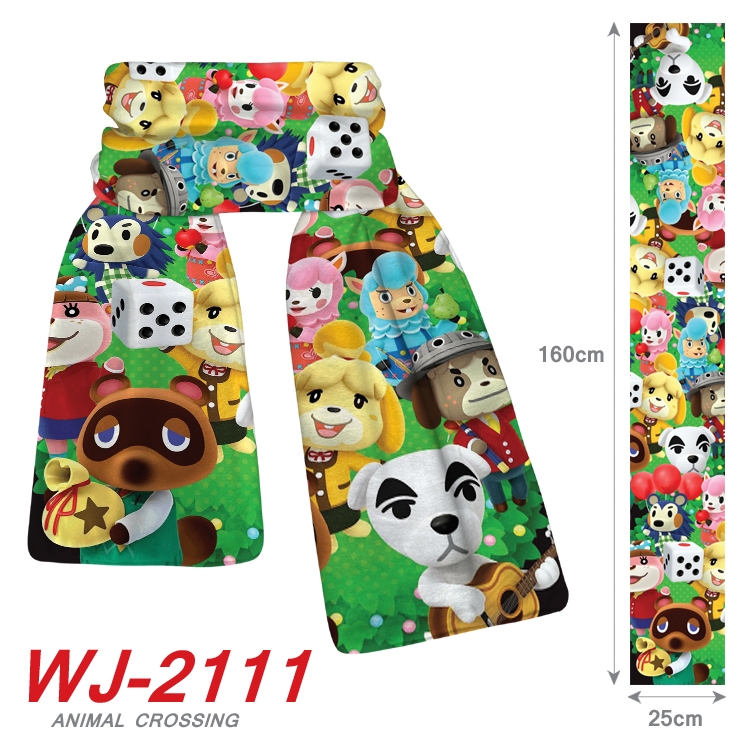 Animal Crossing Anime plush impression scarf  WJ-2111