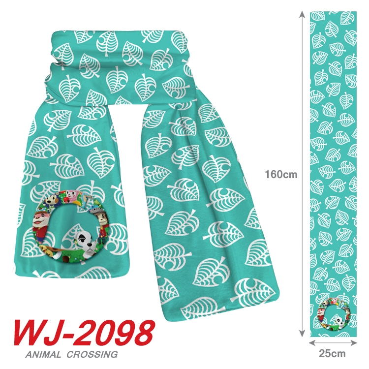 Animal Crossing Anime plush impression scarf  WJ-2098