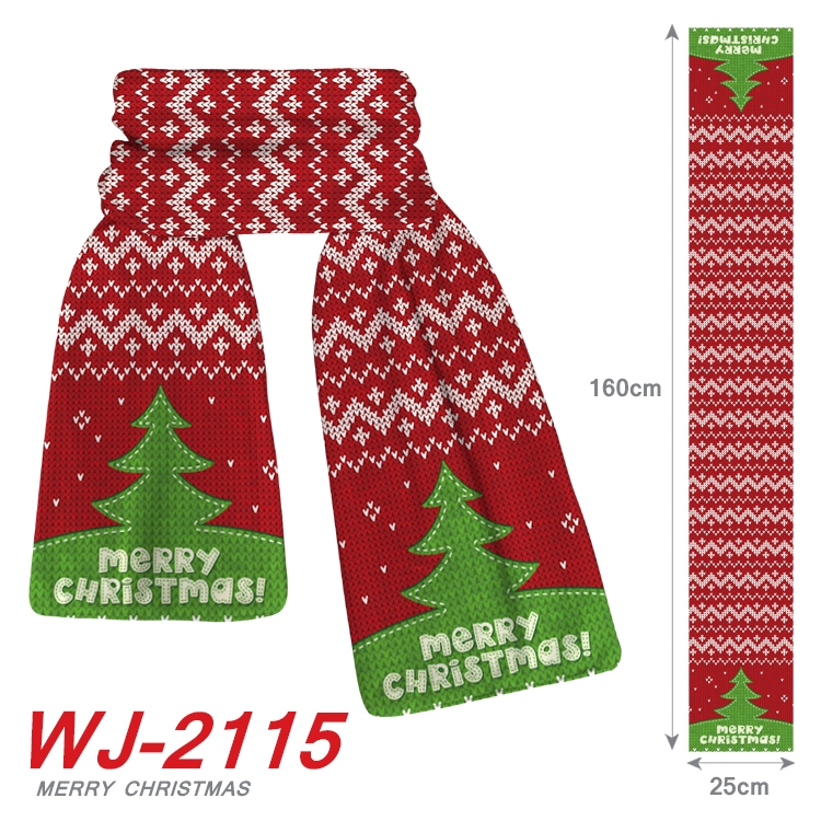 Christmas Anime plush impression scarf  WJ-2115