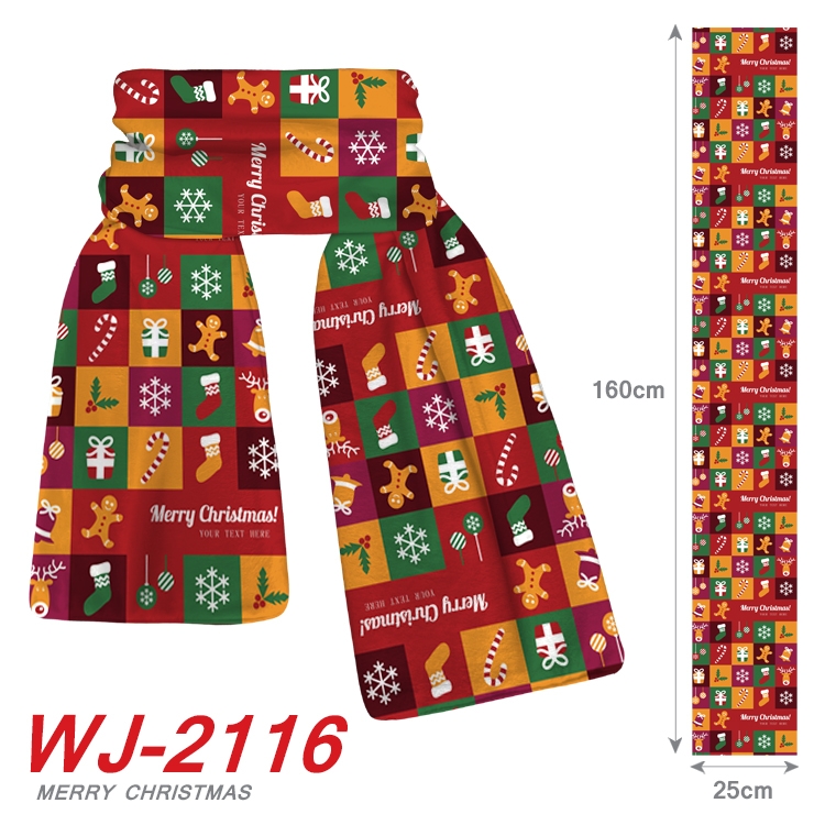 Christmas Anime plush impression scarf  WJ-2116