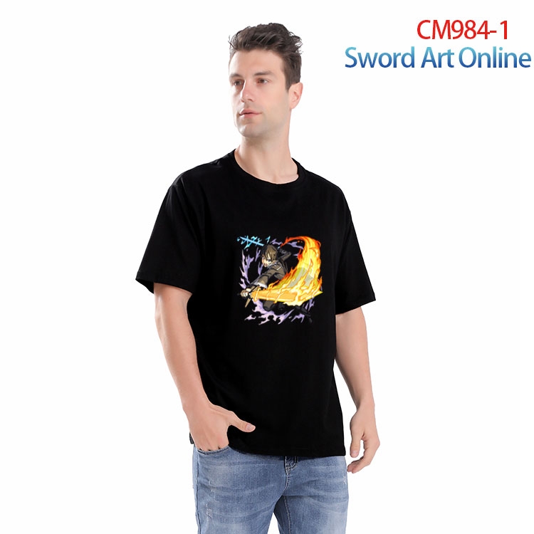 Sword Art Online Printed short-sleeved cotton T-shirt from S to 4XL  CM-984-1