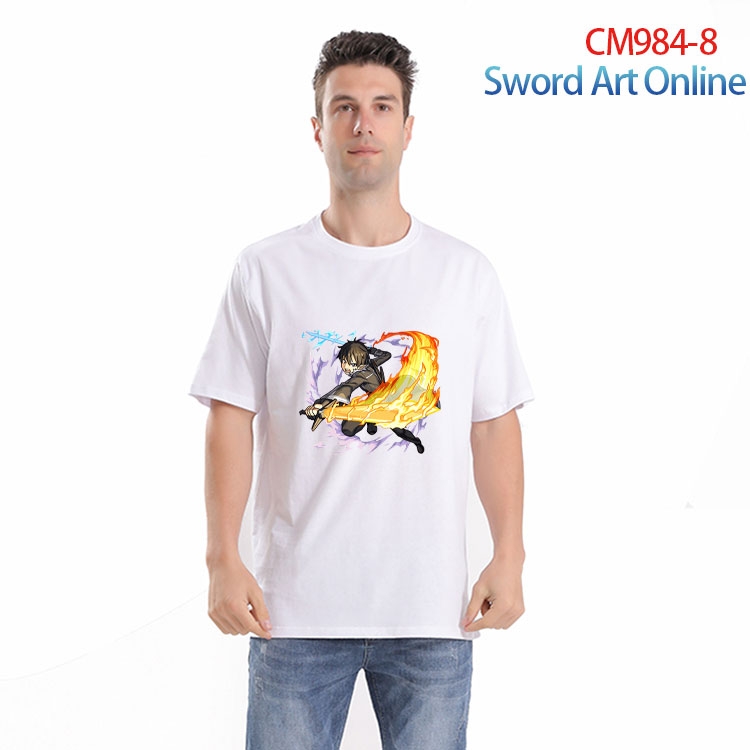 Sword Art Online Printed short-sleeved cotton T-shirt from S to 4XL  CM-984-8