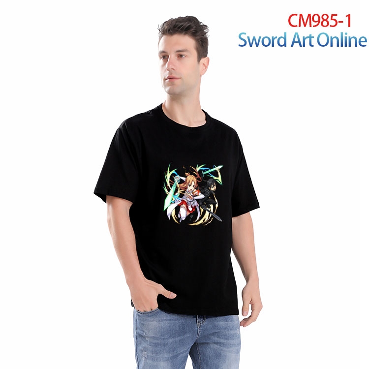 Sword Art Online Printed short-sleeved cotton T-shirt from S to 4XL CM-985-1
