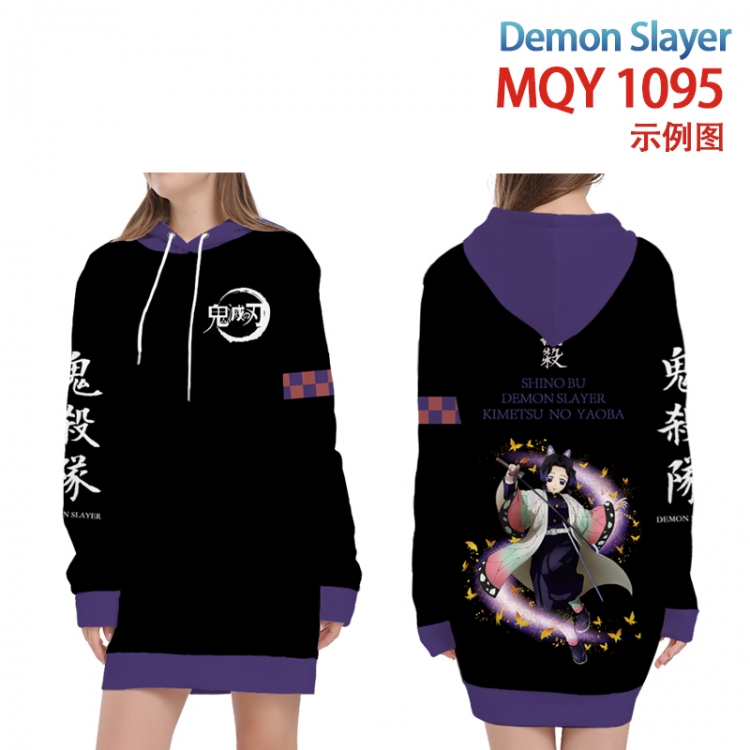 Demon Slayer Kimets Full color printed hooded long sweater from XS to 4XL  MQY-1095