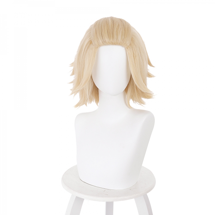 Tokyo Revengers  Light blonde big back short hair cos wig 521A