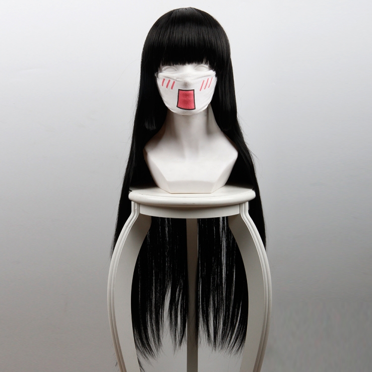 Kakegurui Flat bangs long hair cos anime wig 441A