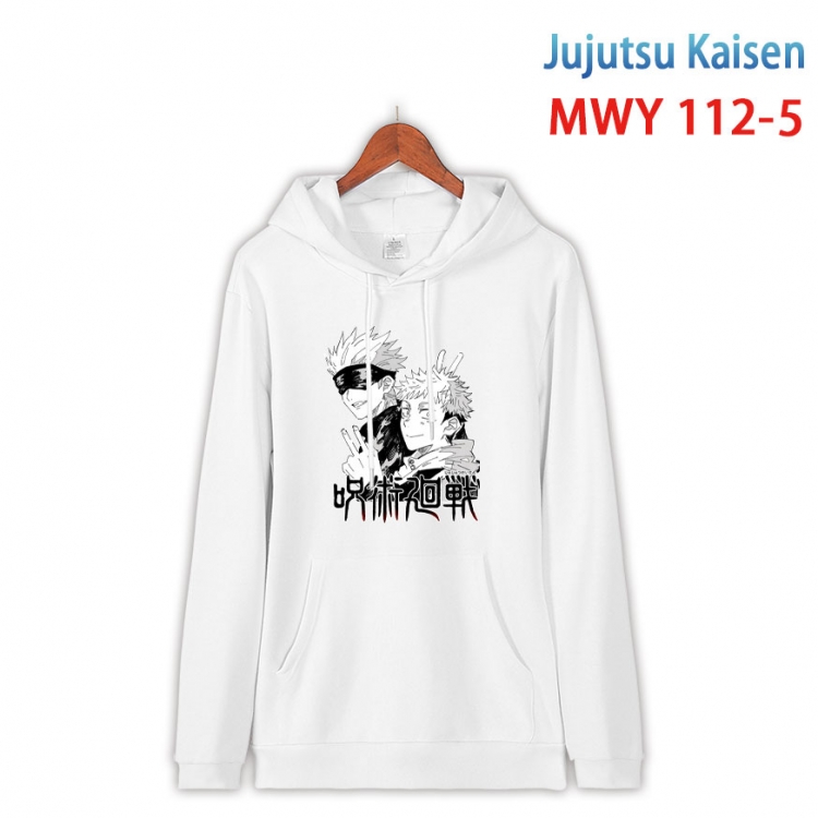 Jujutsu Kaisen  Cartoon hooded patch pocket cotton sweatshirt from S to 4XL MWY-112-5