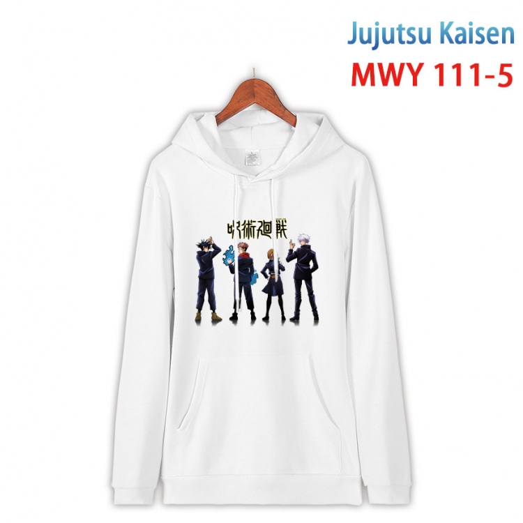 Jujutsu Kaisen  Cartoon hooded patch pocket cotton sweatshirt from S to 4XL MWY-111-5