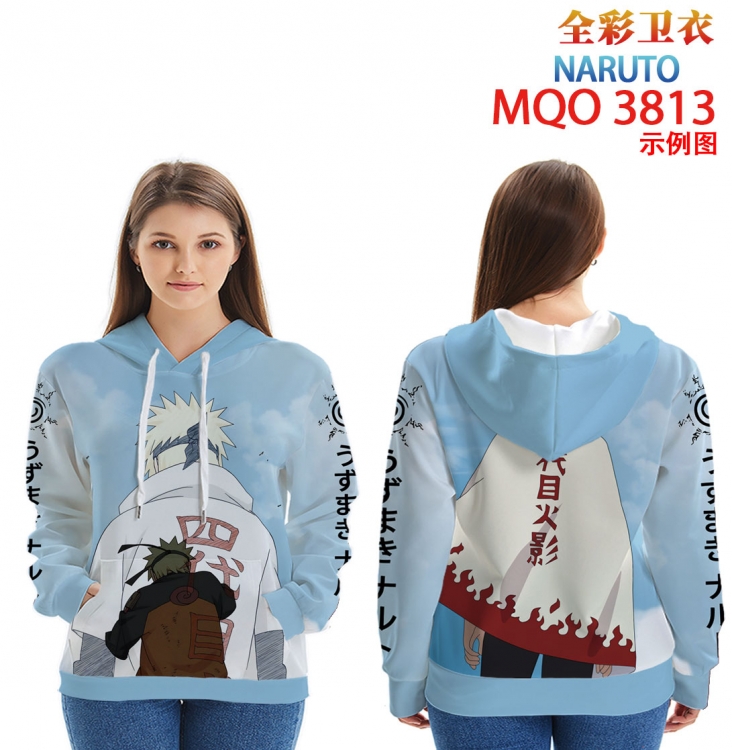 Naruto Full Color Patch pocket Sweatshirt Hoodie  from XXS to 4XL   MQO 3813