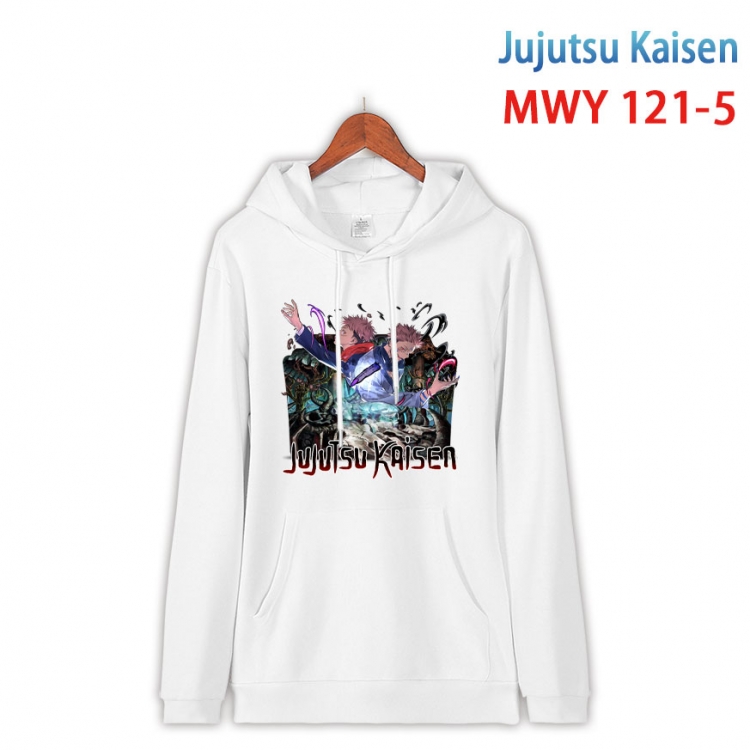 Jujutsu Kaisen  Cartoon hooded patch pocket cotton sweatshirt from S to 4XL MWY-121-5