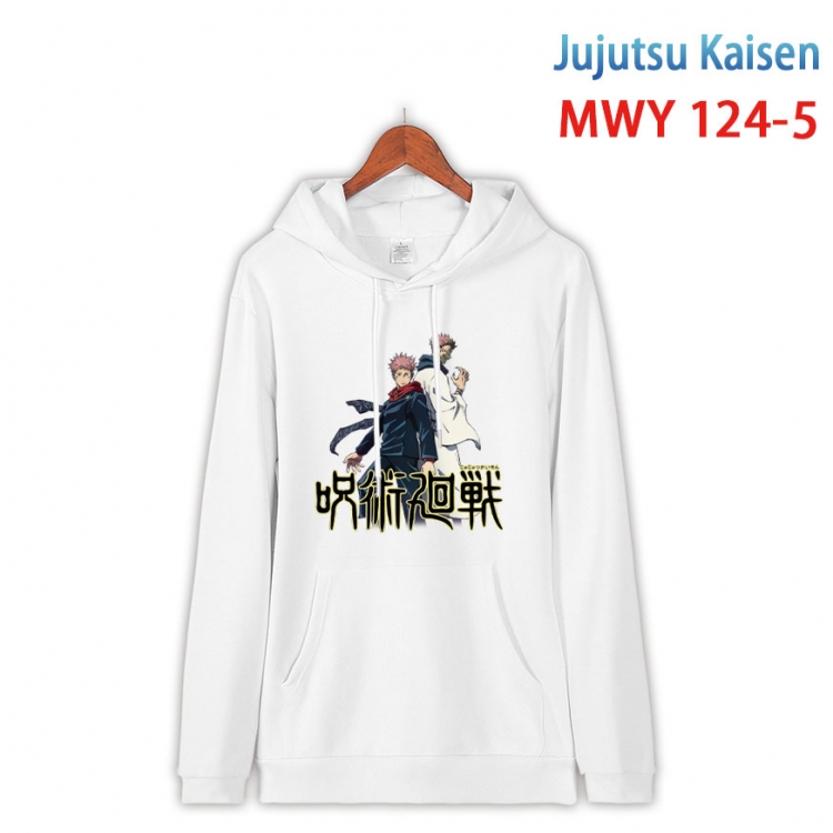 Jujutsu Kaisen  Cartoon hooded patch pocket cotton sweatshirt from S to 4XL  MWY-124-5