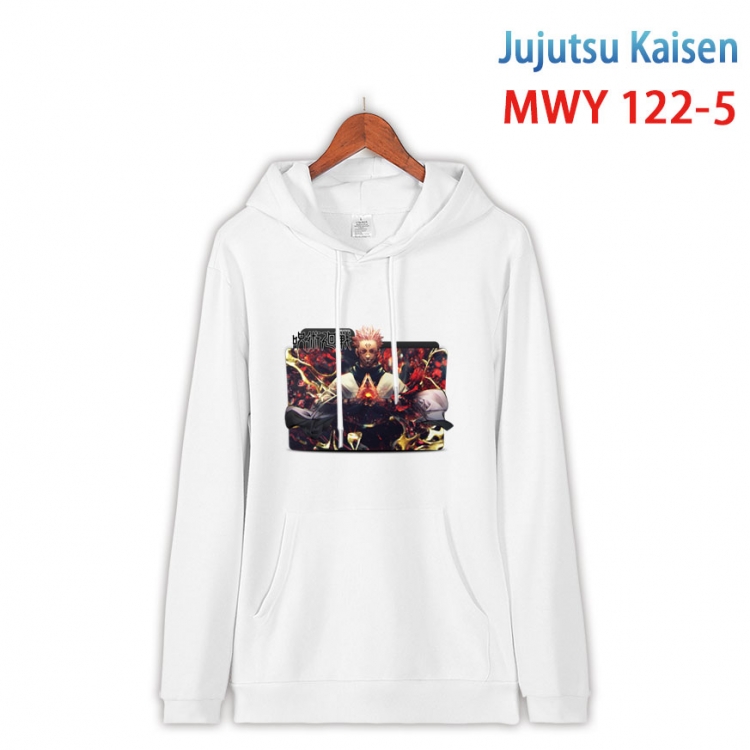 Jujutsu Kaisen  Cartoon hooded patch pocket cotton sweatshirt from S to 4XL  MWY-122-5