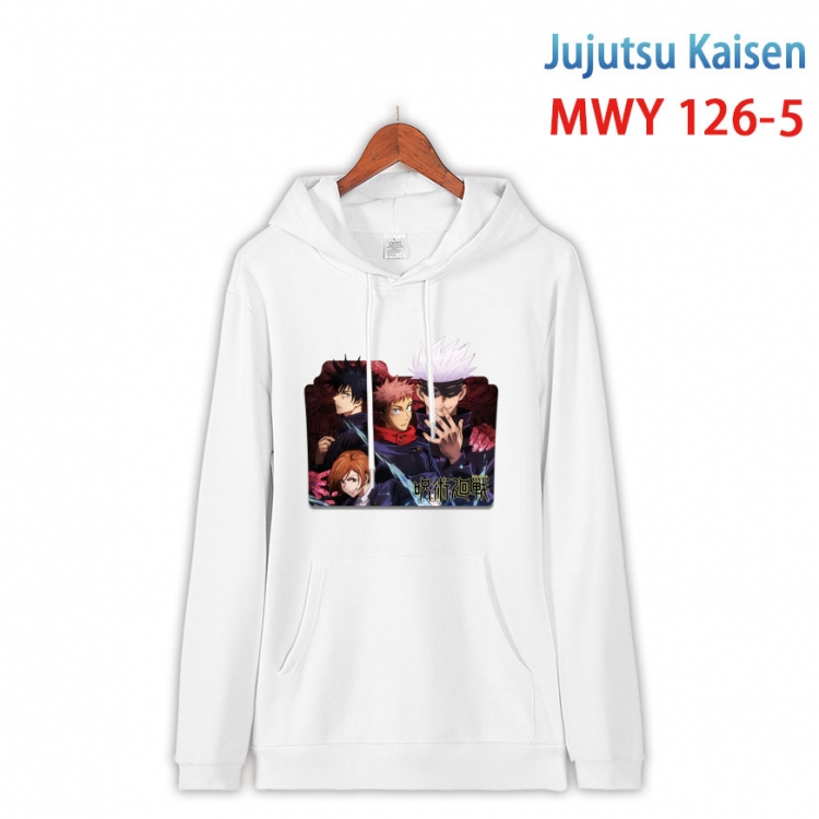 Jujutsu Kaisen  Cartoon hooded patch pocket cotton sweatshirt from S to 4XL  MWY-126-5