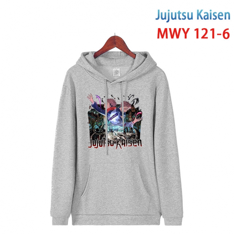 Jujutsu Kaisen  Cartoon hooded patch pocket cotton sweatshirt from S to 4XL MWY-121-6