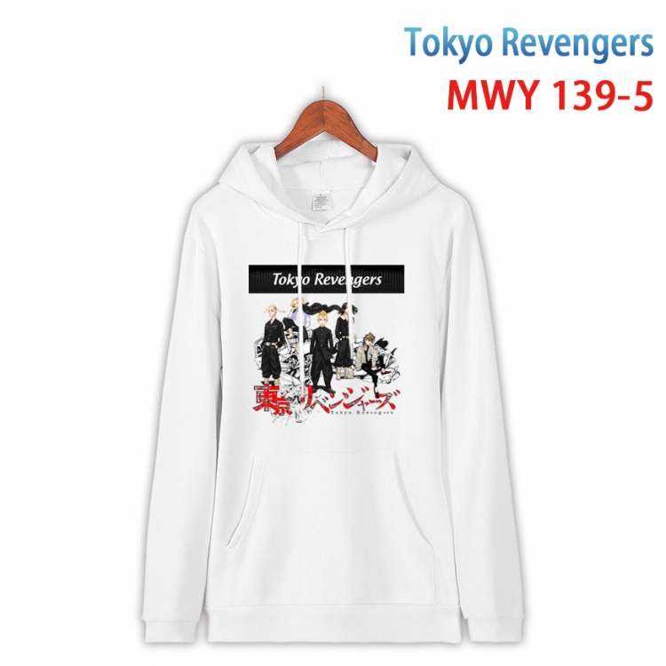 Tokyo Revengers  Cartoon hooded patch pocket cotton sweatshirt from S to 4XL  MWY-139-5