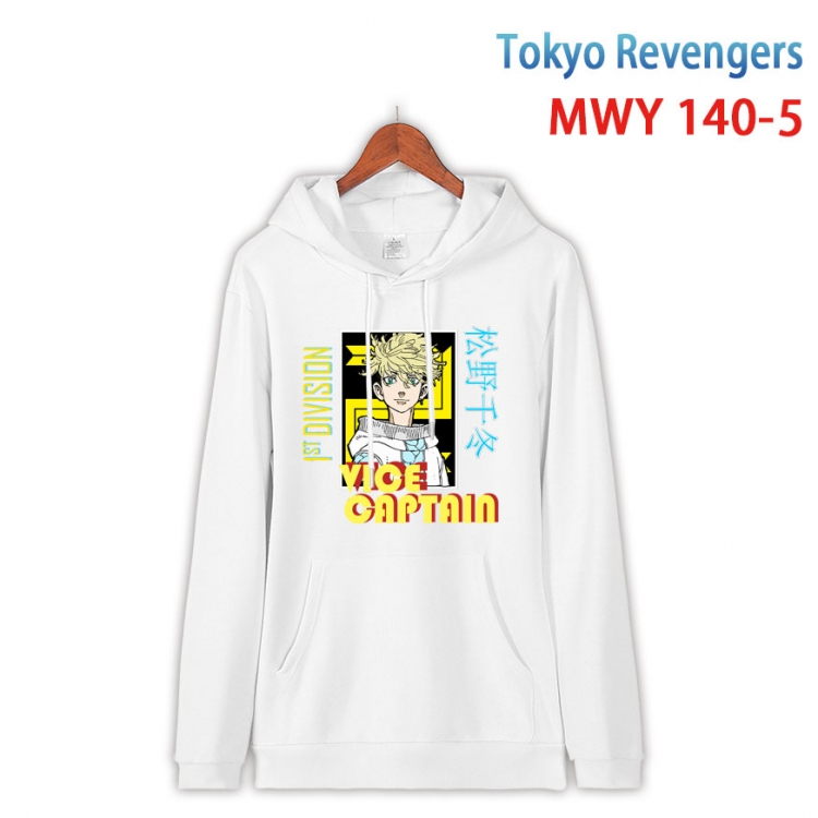 Tokyo Revengers Cartoon hooded patch pocket cotton sweatshirt from S to 4XL  MWY-140-5