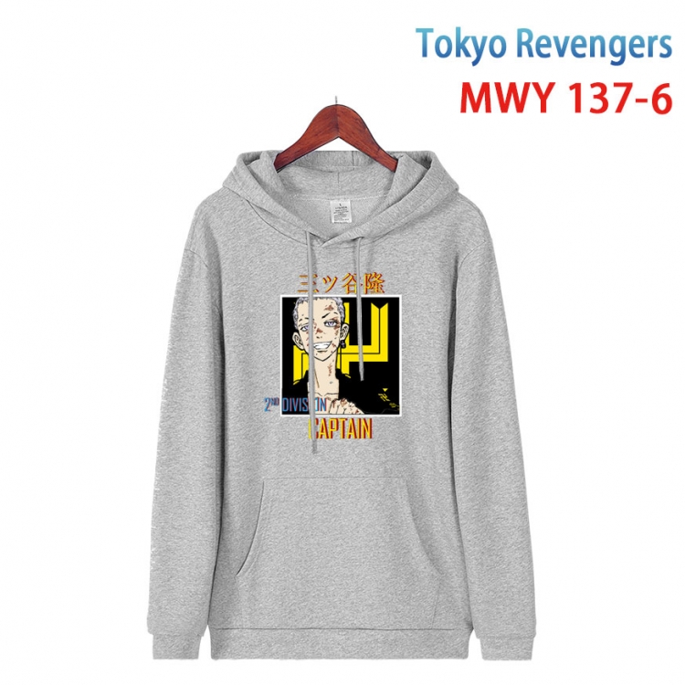 Tokyo Revengers  Cartoon hooded patch pocket cotton sweatshirt from S to 4XL  MWY-137-6