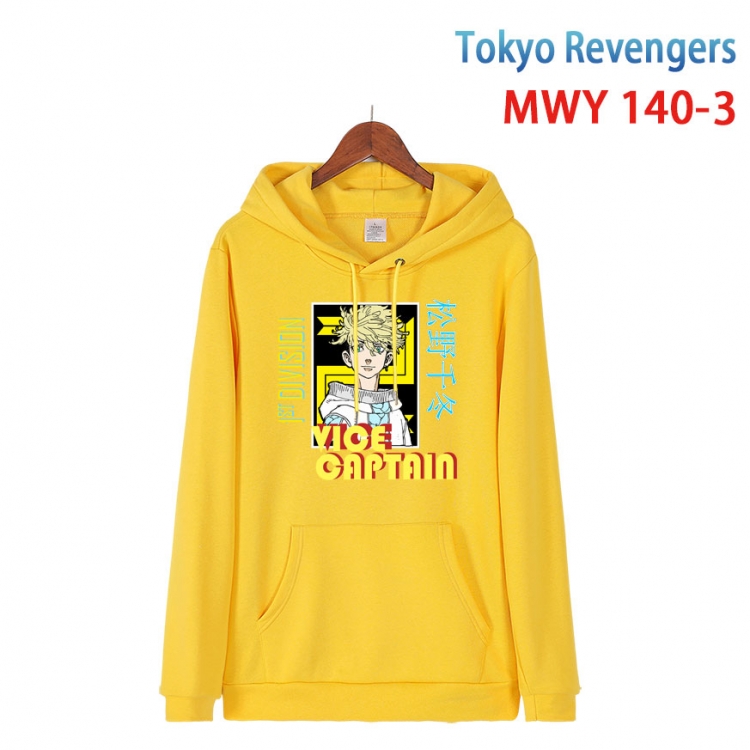 Tokyo Revengers  Cartoon hooded patch pocket cotton sweatshirt from S to 4XL MWY-140-3