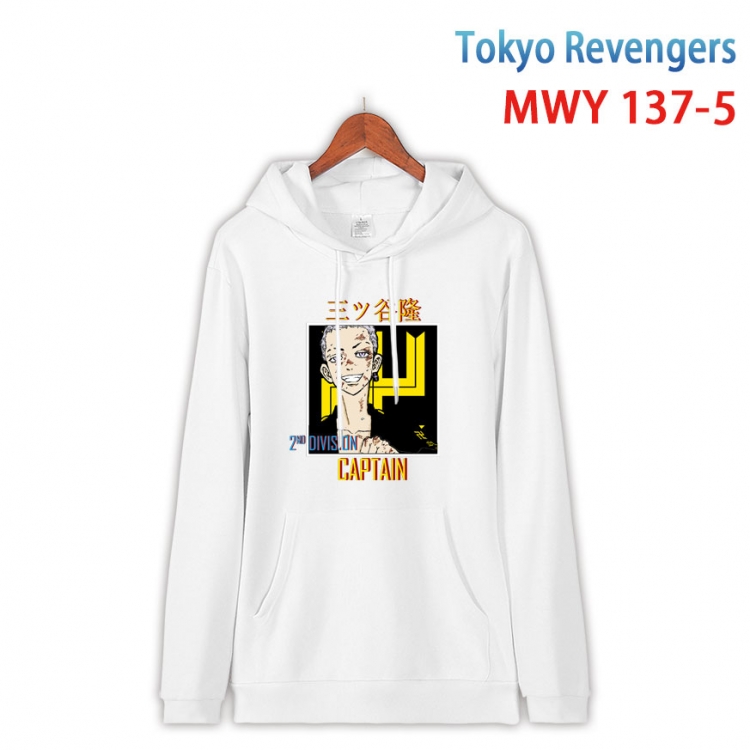 Tokyo Revengers Cartoon hooded patch pocket cotton sweatshirt from S to 4XL  MWY-137-5