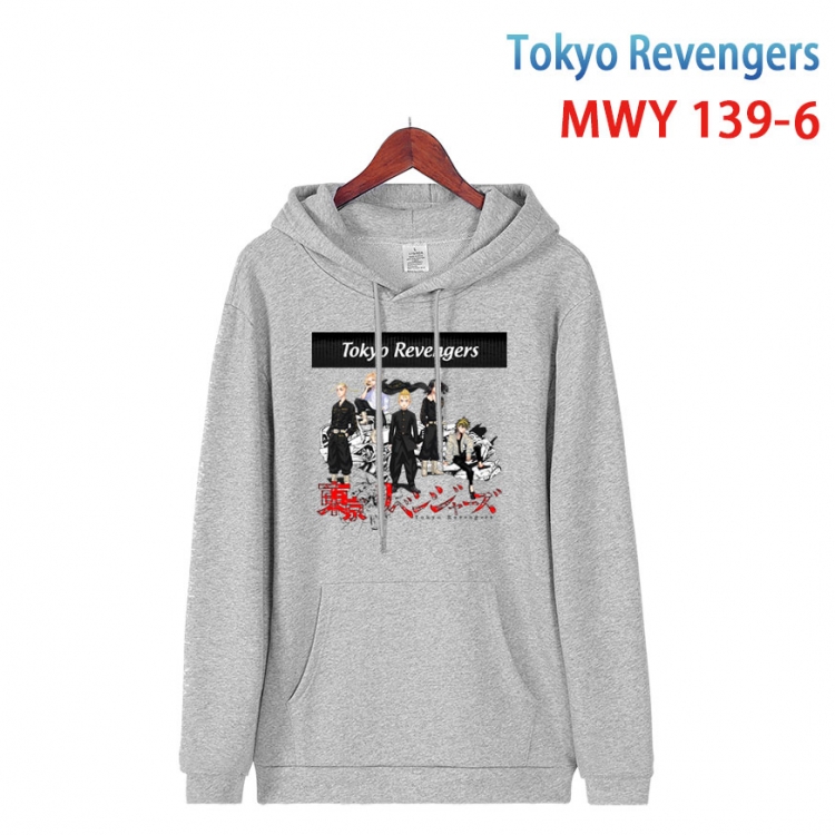 Tokyo Revengers Cartoon hooded patch pocket cotton sweatshirt from S to 4XL  MWY-139-6