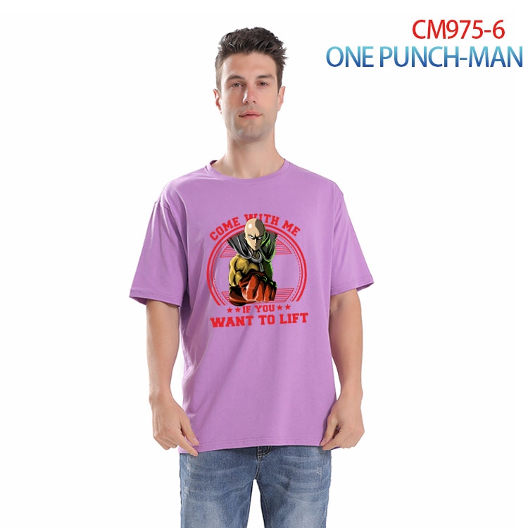 One Punch Man Printed short-sleeved cotton T-shirt from S to 4XL   CM-975-6