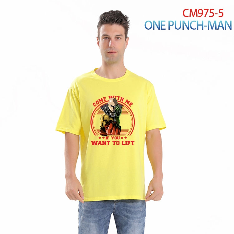 One Punch Man Printed short-sleeved cotton T-shirt from S to 4XL CM-975-5