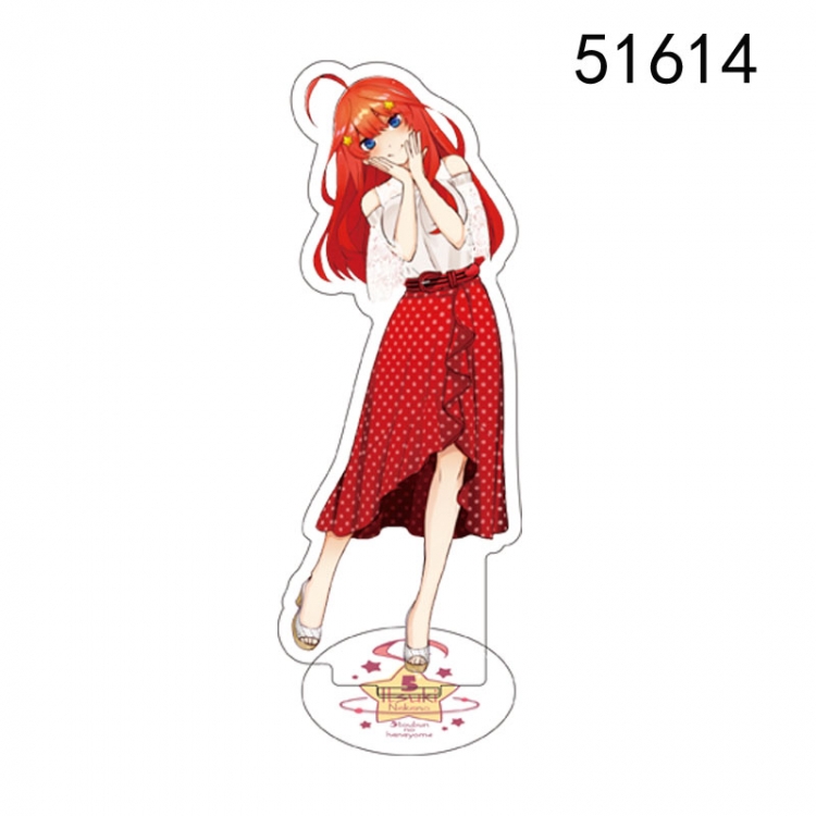 The Quintessential Qunintupiets  Anime characters acrylic Standing Plates Keychain 15CM 51614
