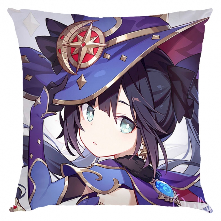 Genshin Impact Anime square full-color pillow cushion 45X45CM NO FILLING  Y1-11