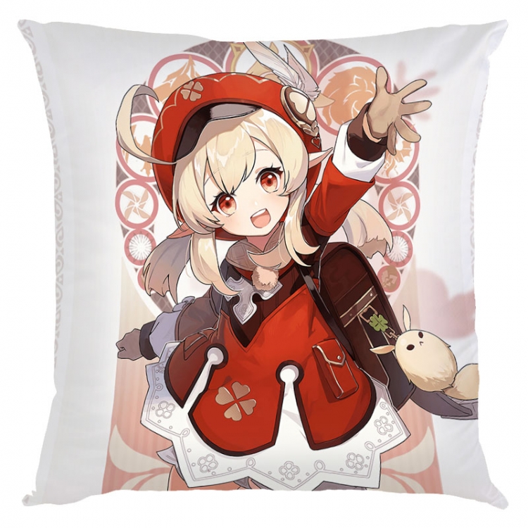 Genshin Impact Anime square full-color pillow cushion 45X45CM NO FILLING   Y1-33