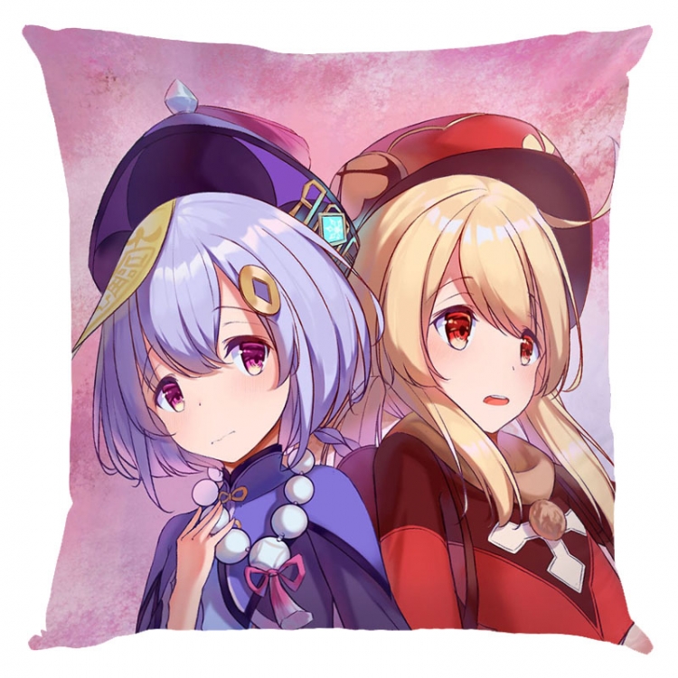 Genshin Impact Anime square full-color pillow cushion 45X45CM NO FILLING  Y1-28