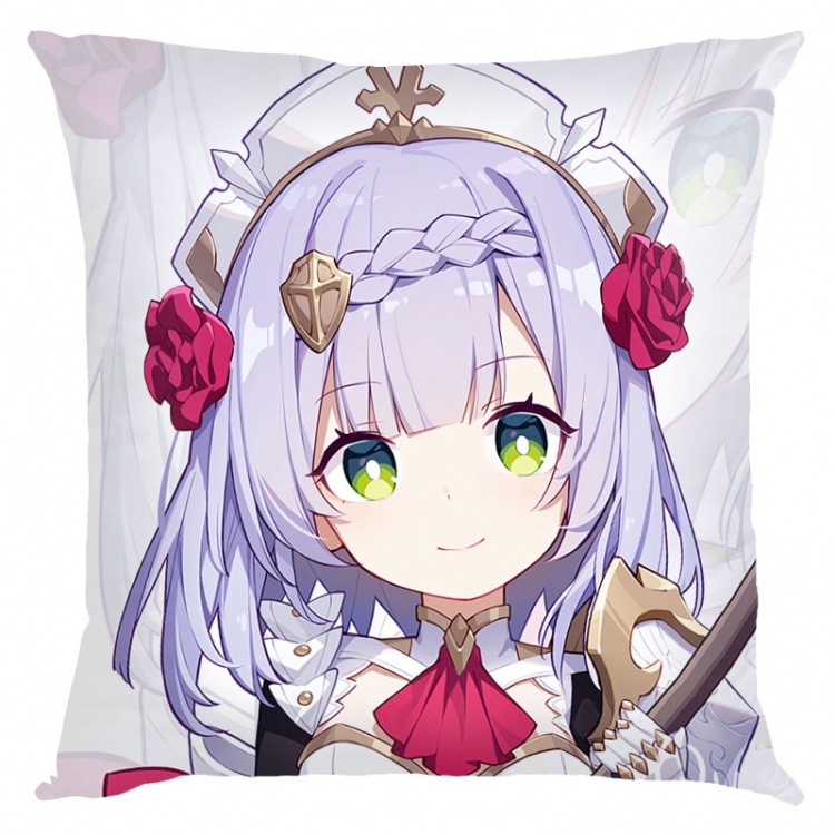 Genshin Impact Anime square full-color pillow cushion 45X45CM NO FILLING Y1-17