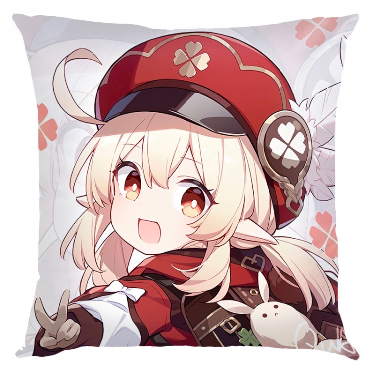 Genshin Impact Anime square full-color pillow cushion 45X45CM NO FILLING   Y1-1