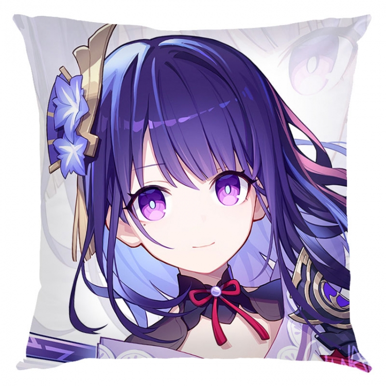 Genshin Impact Anime square full-color pillow cushion 45X45CM NO FILLING  Y1-3