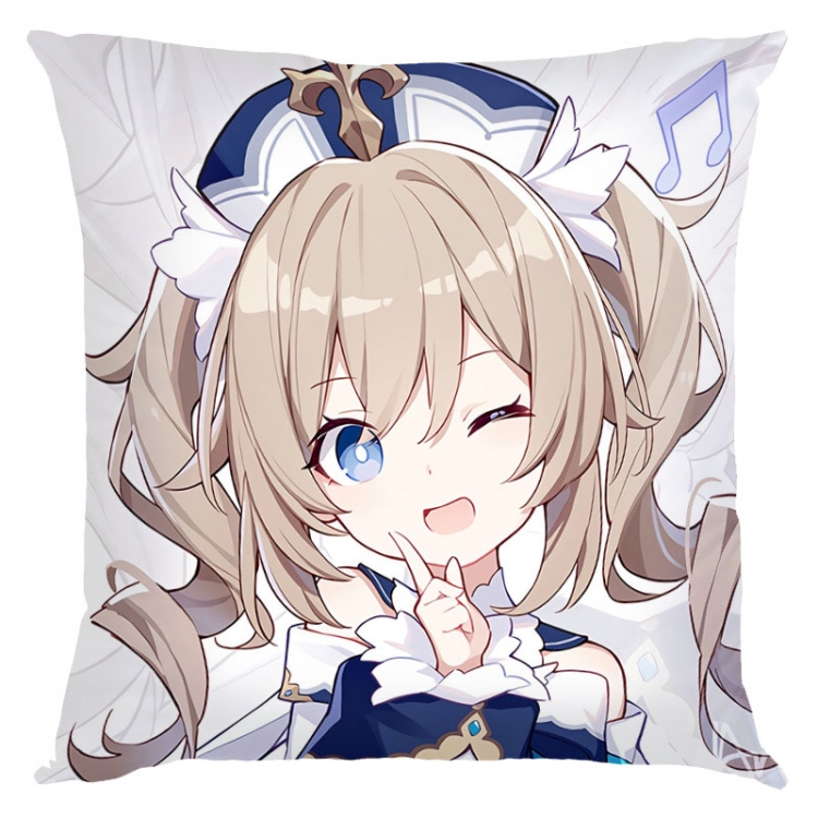 Genshin Impact Anime square full-color pillow cushion 45X45CM NO FILLING Y1-14