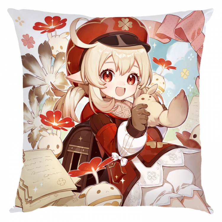 Genshin Impact Anime square full-color pillow cushion 45X45CM NO FILLING  Y1-27