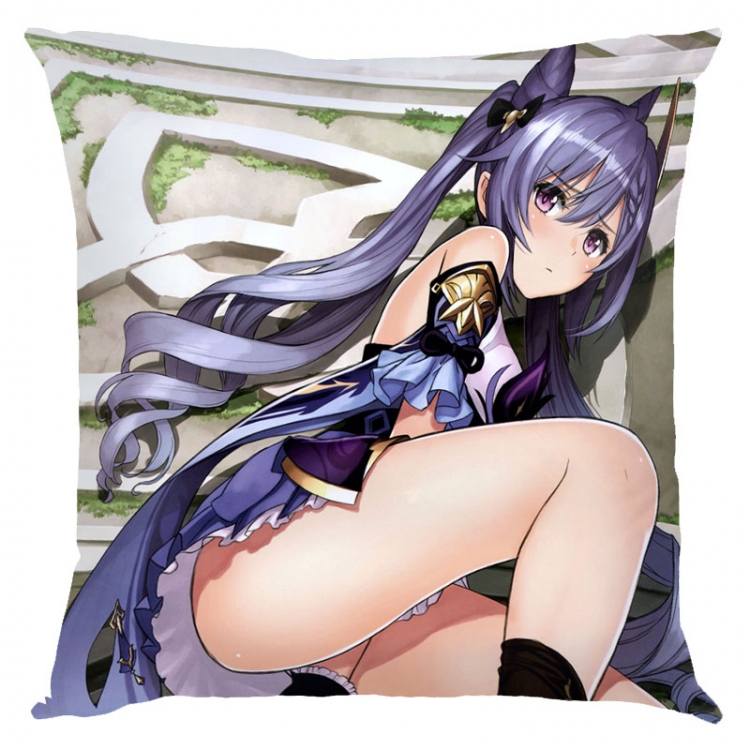 Genshin Impact Anime square full-color pillow cushion 45X45CM NO FILLING Y1-71
