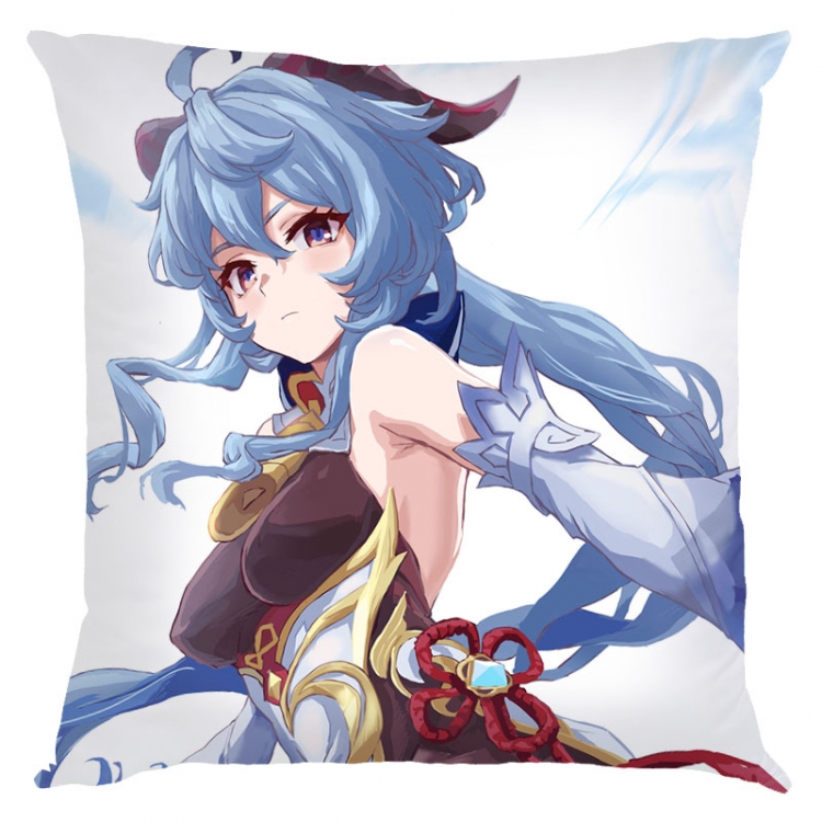 Genshin Impact Anime square full-color pillow cushion 45X45CM NO FILLING Y1-107