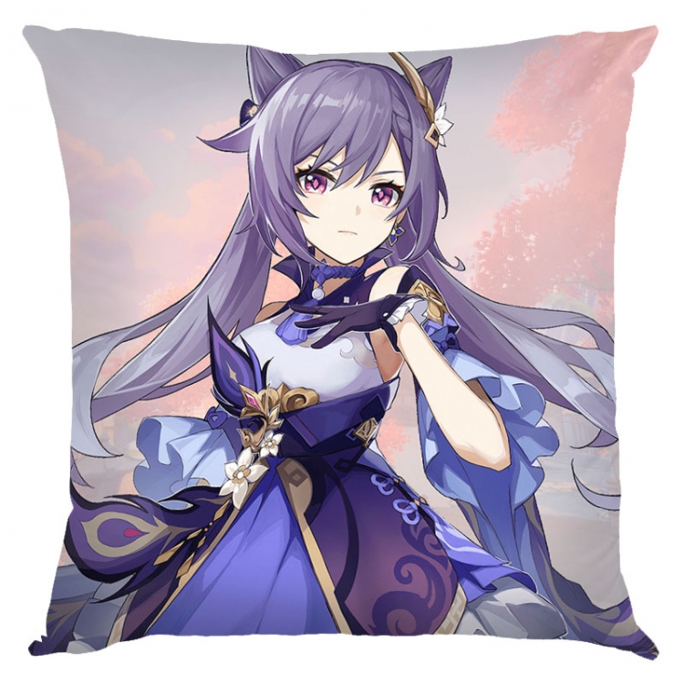 Genshin Impact Anime square full-color pillow cushion 45X45CM NO FILLING  Y1-76