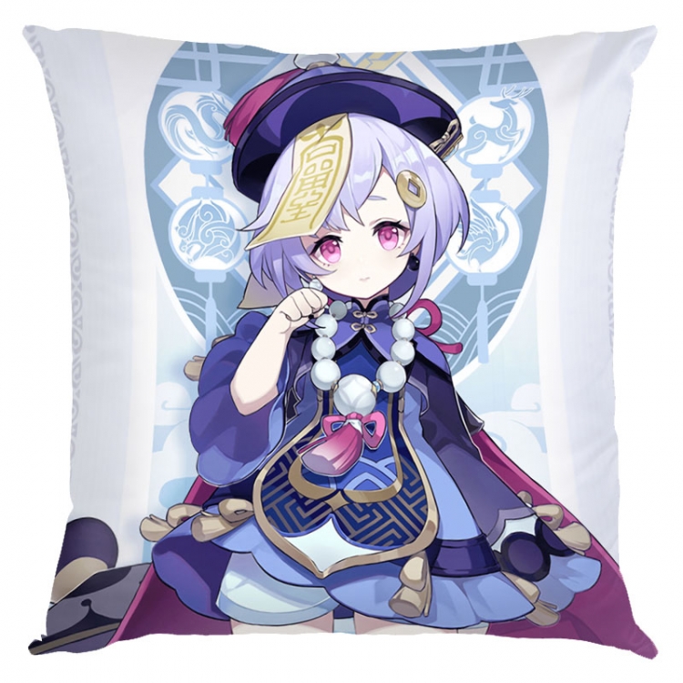 Genshin Impact Anime square full-color pillow cushion 45X45CM NO FILLING Y1-66