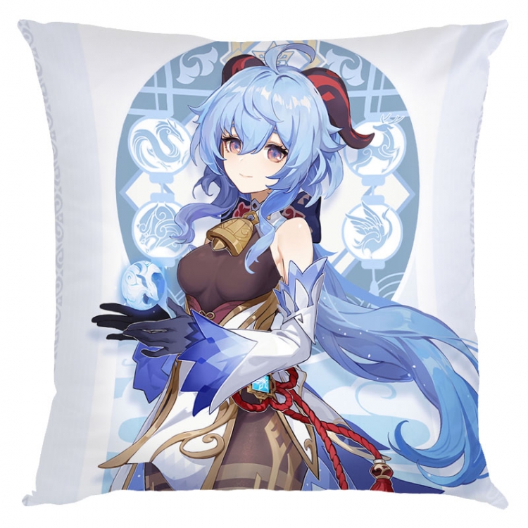 Genshin Impact Anime square full-color pillow cushion 45X45CM NO FILLING Y1-104