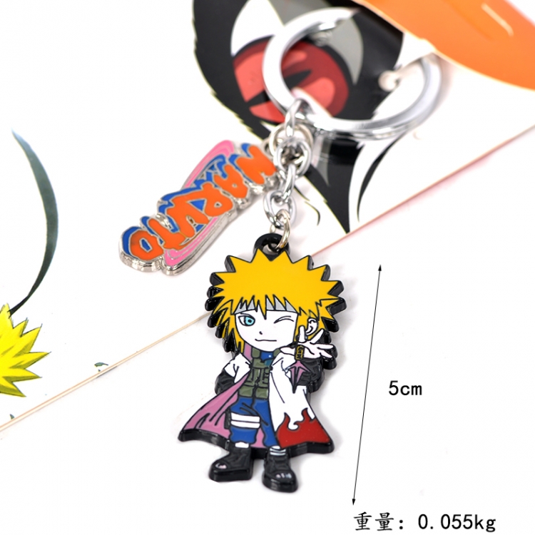 Naruto Animation peripheral metal keychain pendant style A