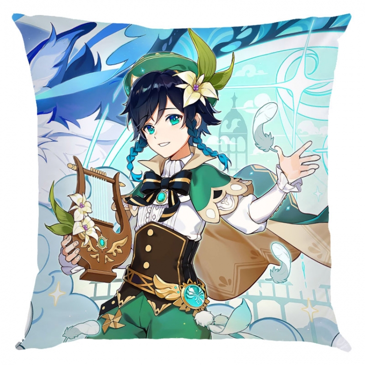 Genshin Impact  Anime square full-color pillow cushion 45X45CM NO FILLING Y1-155