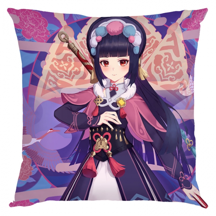 Genshin Impact  Anime square full-color pillow cushion 45X45CM NO FILLING  Y1-195