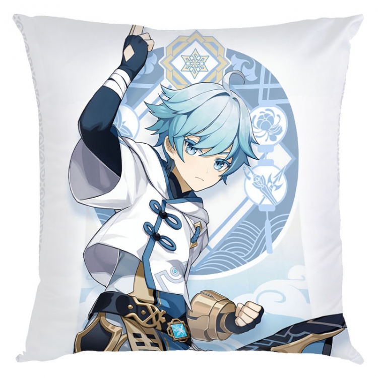 Genshin Impact  Anime square full-color pillow cushion 45X45CM NO FILLING  Y1-149