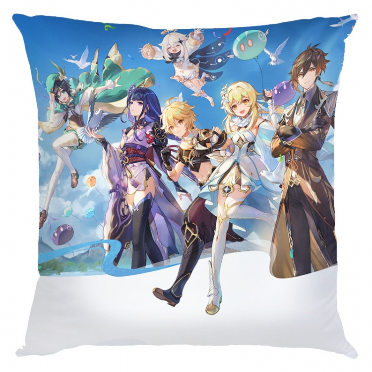 Genshin Impact  Anime square full-color pillow cushion 45X45CM NO FILLING  Y1-189