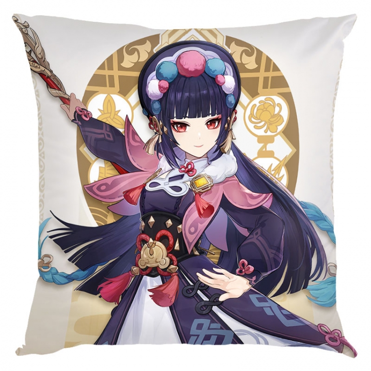 Genshin Impact  Anime square full-color pillow cushion 45X45CM NO FILLING Y1-193