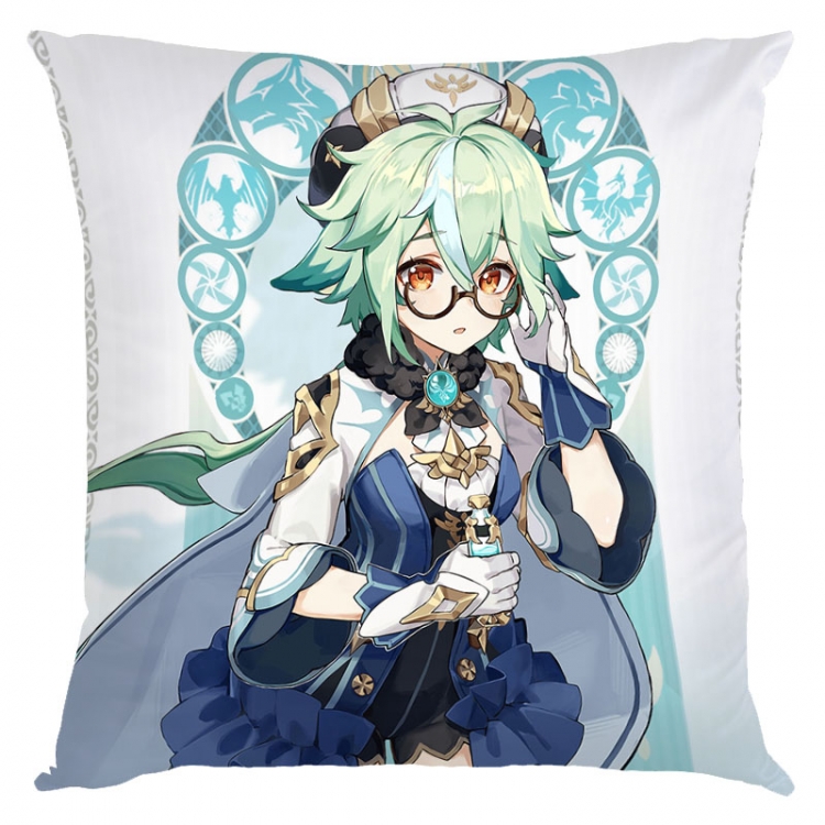 Genshin Impact  Anime square full-color pillow cushion 45X45CM NO FILLING Y1-164