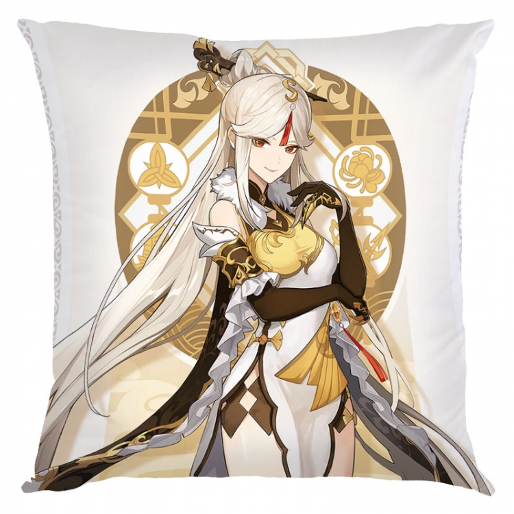 Genshin Impact  Anime square full-color pillow cushion 45X45CM NO FILLING  Y1-159