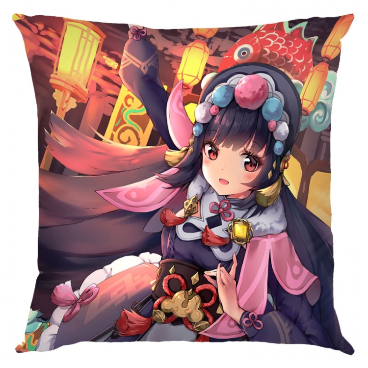 Genshin Impact  Anime square full-color pillow cushion 45X45CM NO FILLING  Y1-198